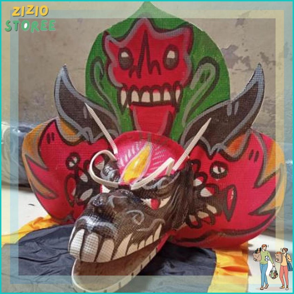 Super sale Barongan Black Devil | Barongan Mainan Anak | Barongan Hitam | Barongan Menyeramkan | Mai