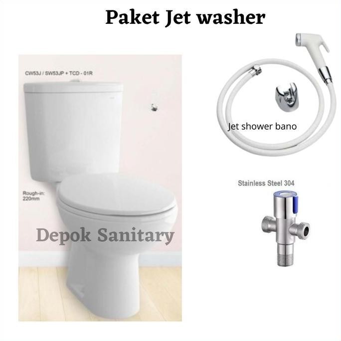 Promo Closet Duduk Toto Cw53J/Sw53Jp/Tcd-01R Wc Duduk Single Flush Murah Berkualitas