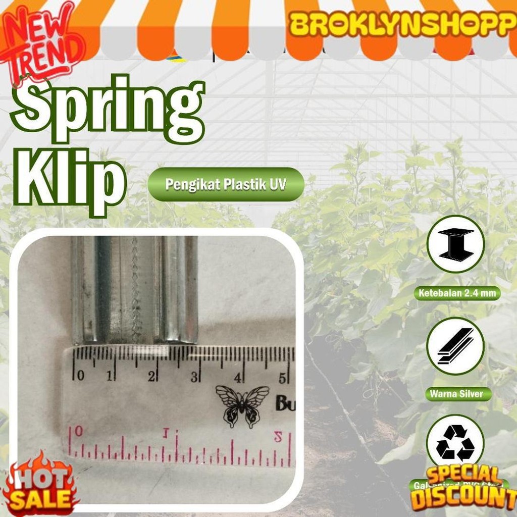 PREMIUM Penjepit Plastik UV / Spring Klip Alat Pasang Plastik UV