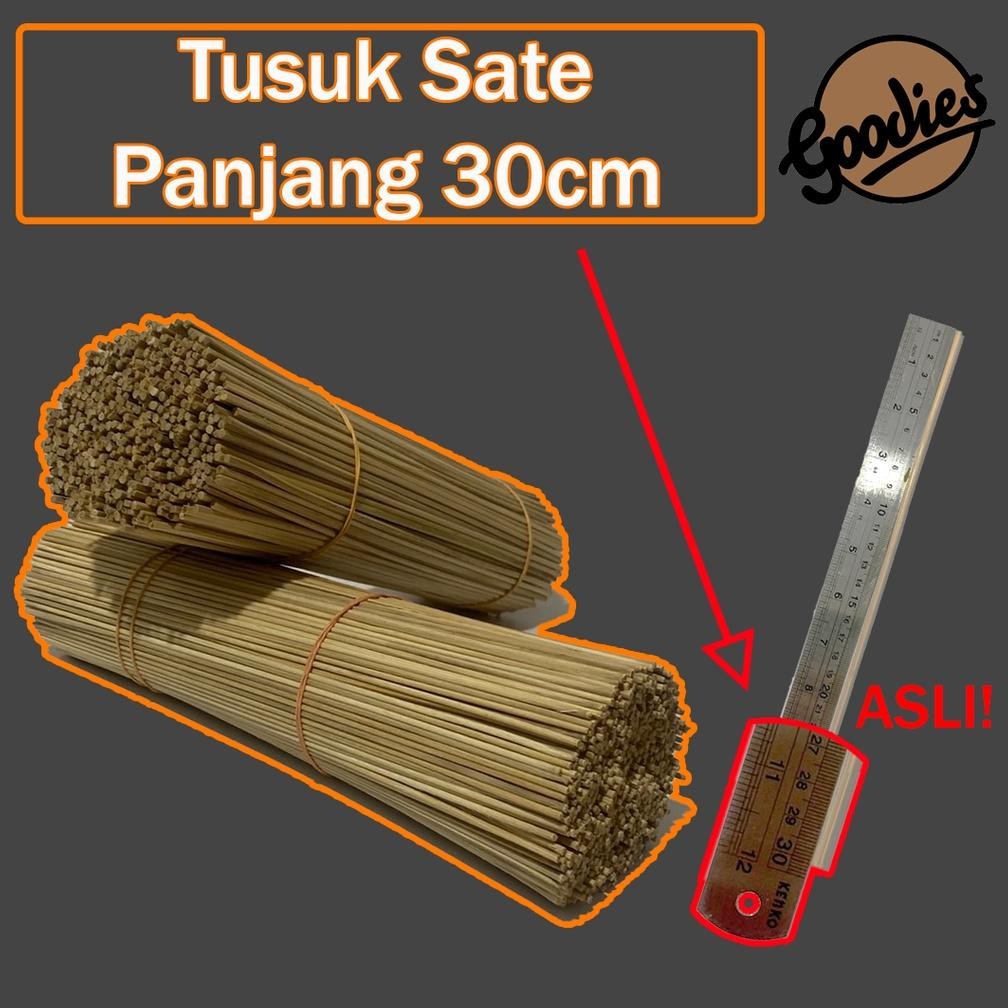 Bisa Cod Tusuk Bambu Buket 30Cm (Isi 50) Tusuk Sate Bambu Untuk Buket Uang Snack Kado Boneka ||
