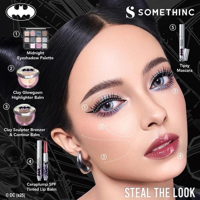 (Best) SOMETHINC Batman Series - Ceraplump Tinted Lip Balm, Low pH Gentle Jelly Cleanser, Tipsy Lash