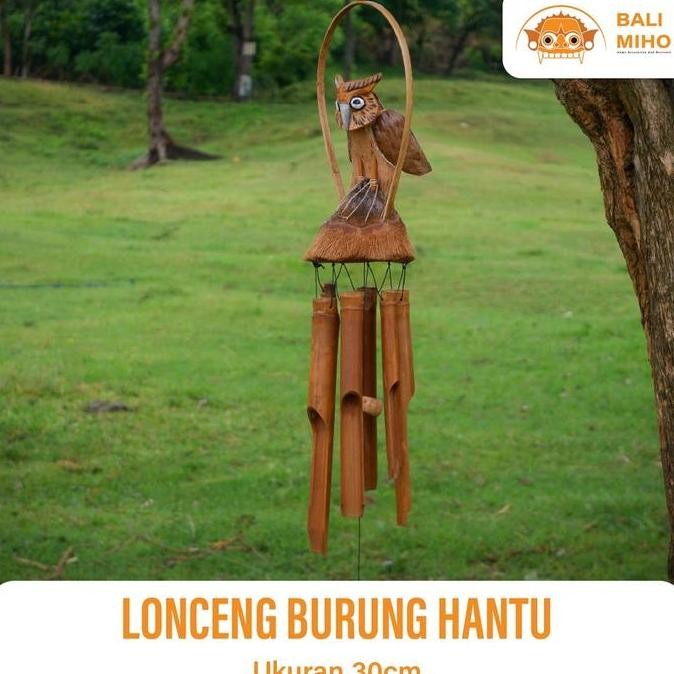 %$%$%$%$] Lonceng Angin Bambu Motif Burung - Genta Angin Bambu