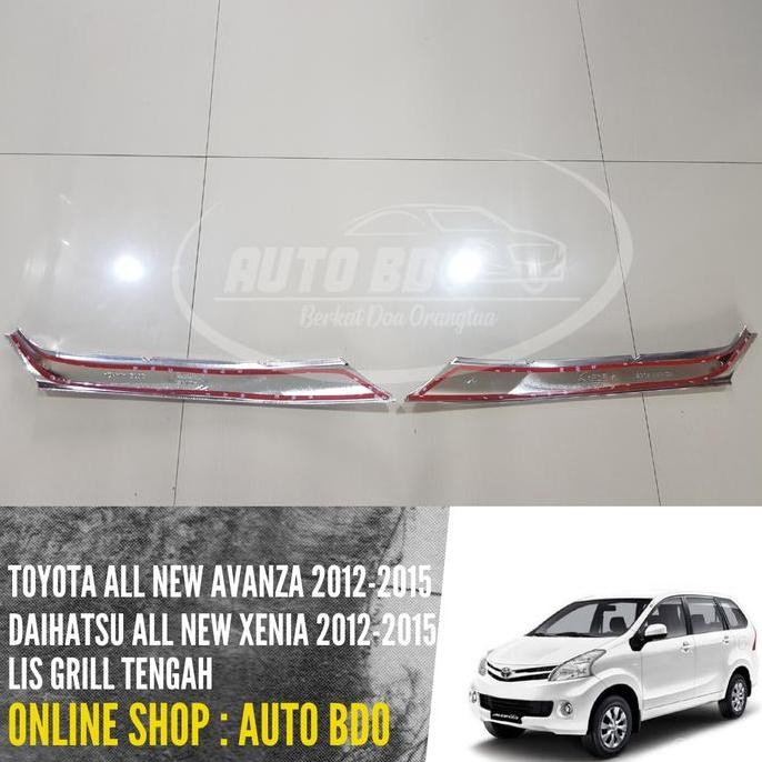 List Lis Grill Tengah All New Avanza & All New Xenia 2012 -2015 Chrome