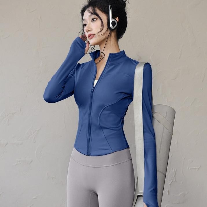 Jaket Senam Wanita Fit Body Resleting Depan Nyaman Fashionable