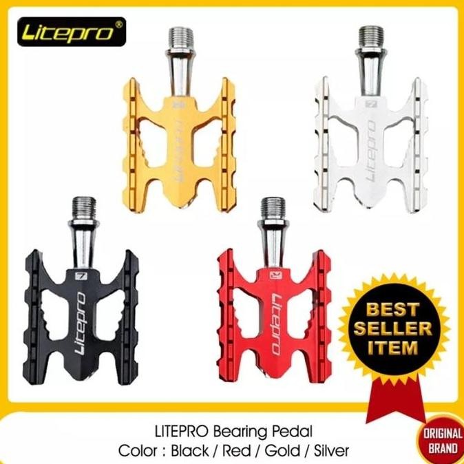 PEDAL SEPEDA LITEPRO K3 ALLOY BEARING ORIGINAL DAN TERPERCAYA