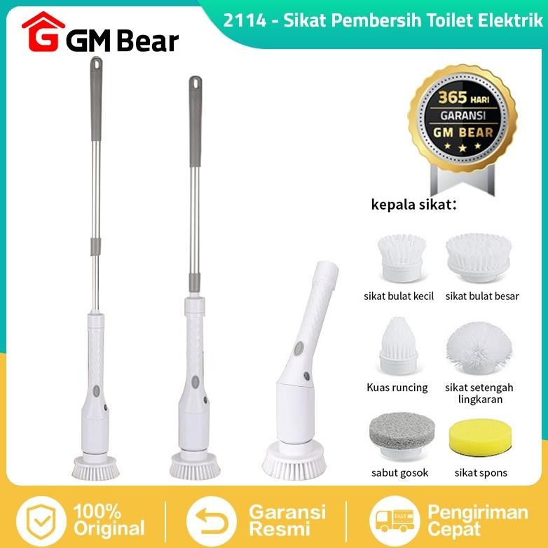 GM Bear Sikat Kamar Mandi Electric 6IN1 2114AFL - Sikat WC Elektrik Sikat Lantai Kamar Mandi Elektri