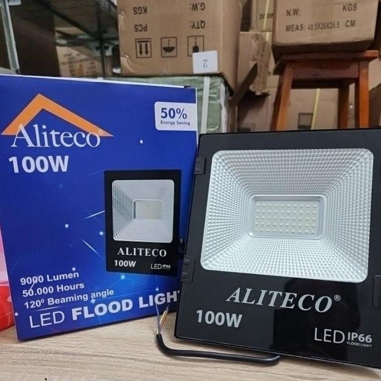 Aliteco Lampu Sorot Led 100 Watt Ip66 / Lampu Tembak Led Sorot 100W