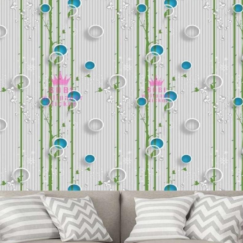 PAKET 6 ROLL Wallpaper Stiker Dinding Motif Dan Karakter Premium Quality Salur murah wallstiker/dind