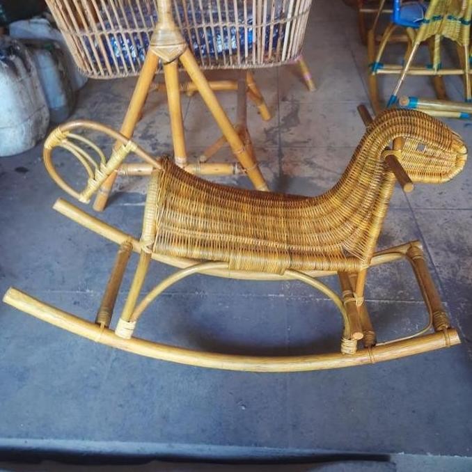 (Best) mainan kuda kudaan anak anak dari rotan /kuda kudaan rotan alami termurah