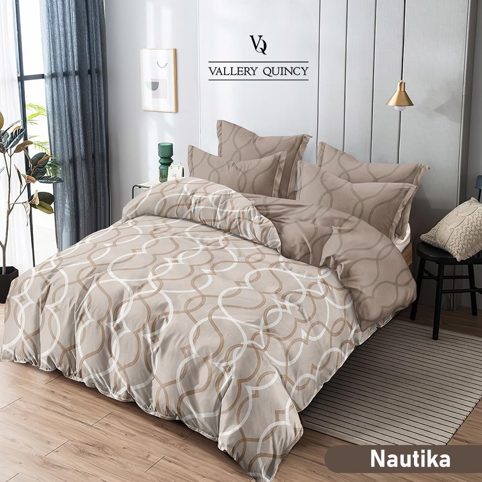 Bedcover Vallery Quincy Motif Set Ukuran Sprei 200x200