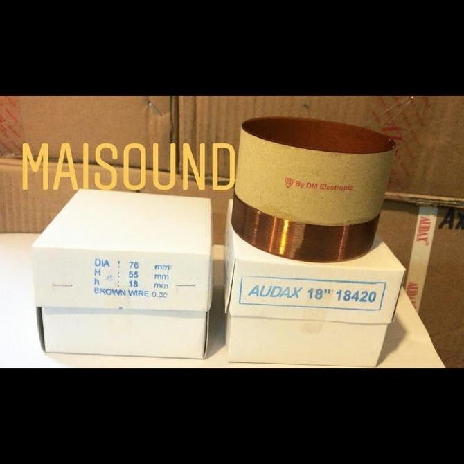 DT109 }} SPUL SPEAKER AUDAX 18 Inch 18420 spool