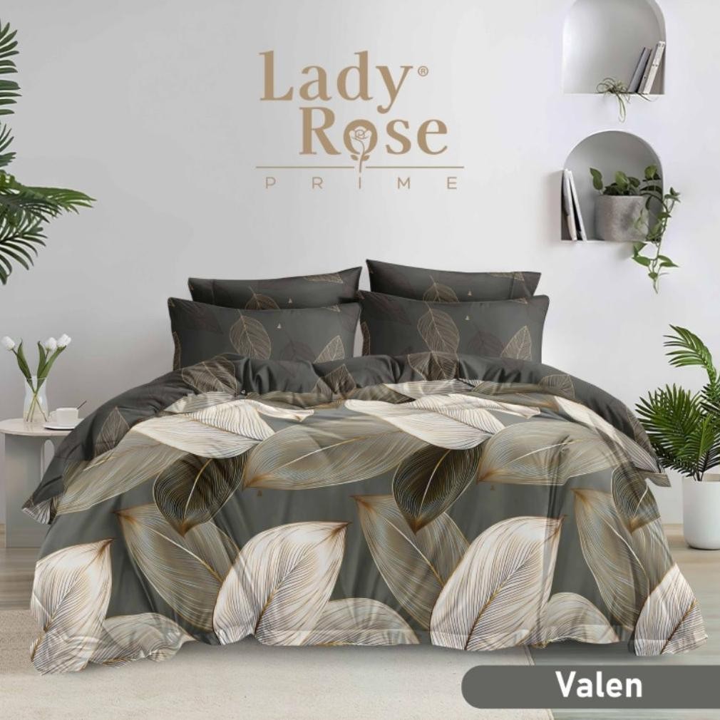 LADY ROSE - Bedcover Set Lady Rose 160x200 & 180x200 Tinggi 30cm Motif Terlaris