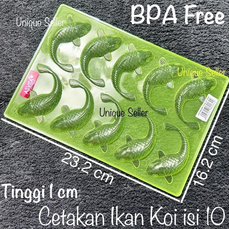 Bisa Cod Cetakan Coklat Agar Puding Jelly Ikan Koi 10 Asvita / Cetakan Coklat Jelly Puding Ikan Koi 