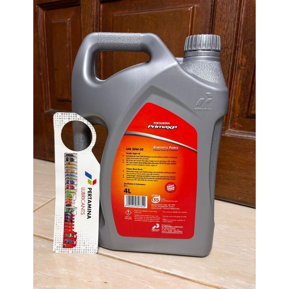 oli pertamina prima xp sae 20w-50 4Liter - oli mobil primaxp pertamina 4Liter