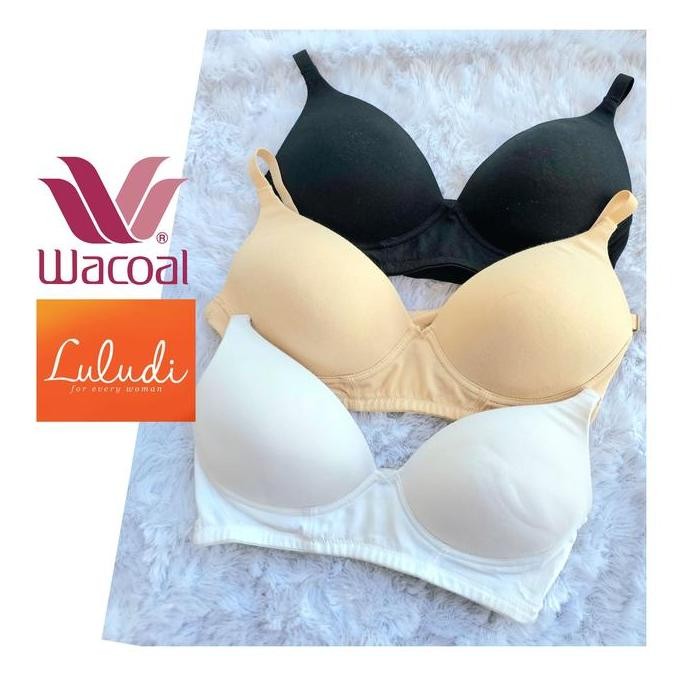 BRA LULUDI by WACOAL TANPA KAWAT SIZE S M L LL/XL K105/K117 LLB60103A FEEL FREE NON WIRE WIRELESS BU