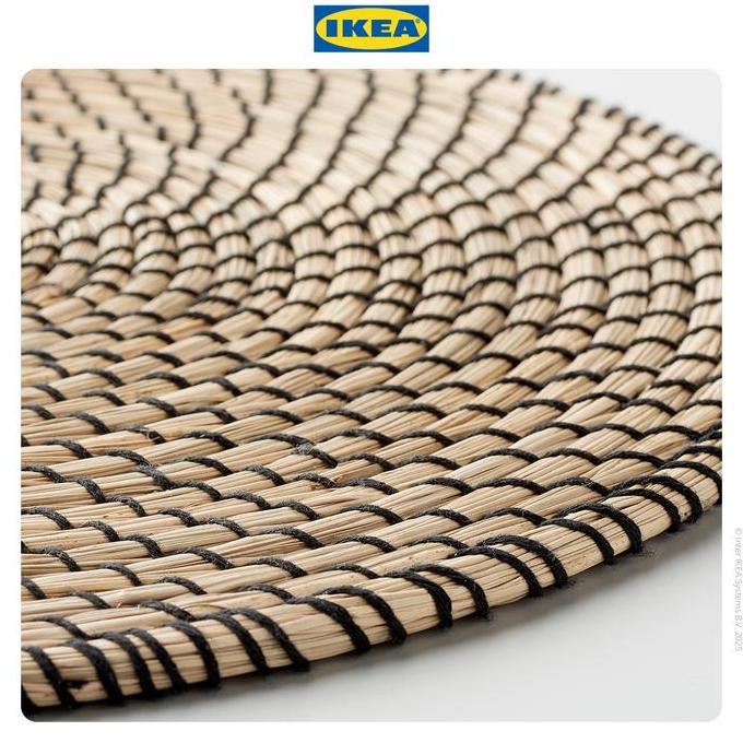 (Good) IKEA LATTAD Alas Piring untuk Meja Makan 37 cm Hitam