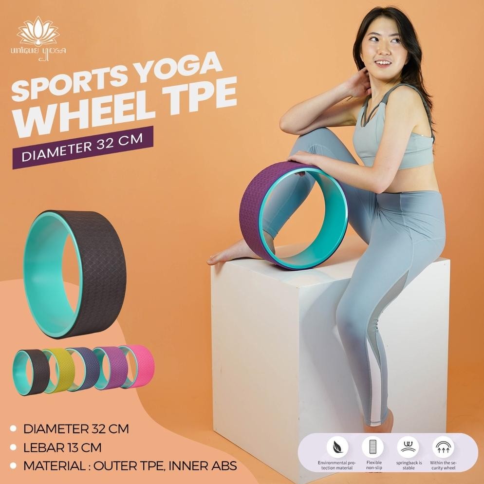 TERMURAH Yoga Wheel Yoga / Yoga Wheel TPE / TPE Yoga Wheel / Wheel GYM Fitness Yoga / Yoga Wheel Mur