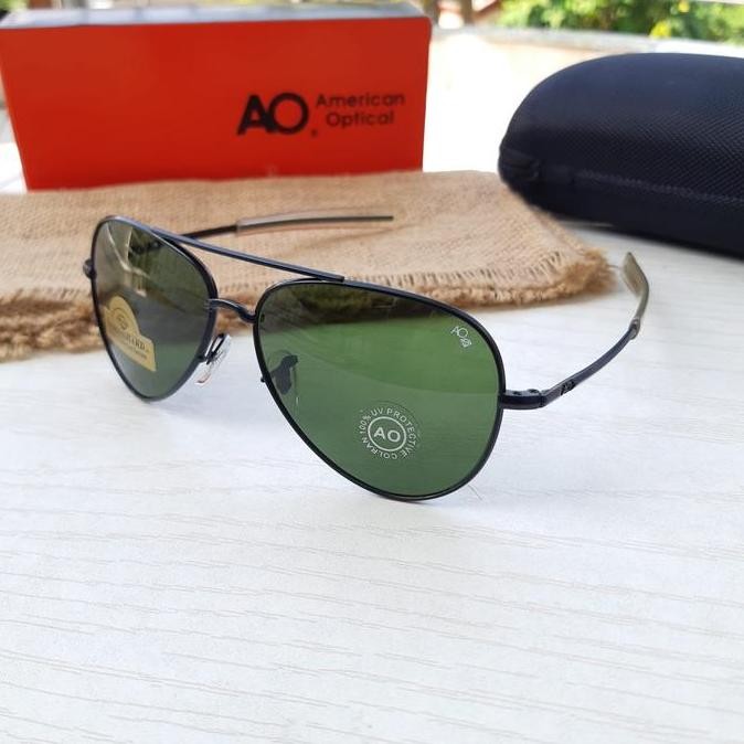 Kacamata Sunglass Aviator Pilot Ao Hard Diamond Fullset