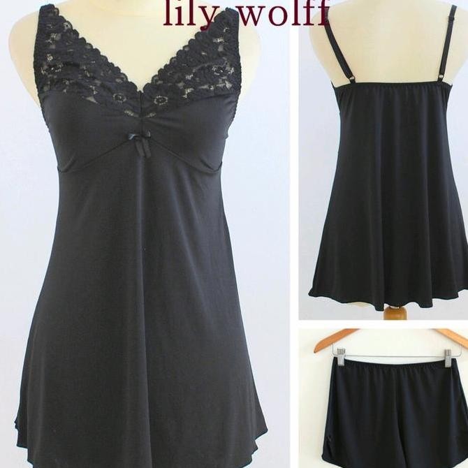 LILY WOLFF BAJU TIDUR SETELAN CELANA SEXY (VICTORIA SECRET VS BLACK HM