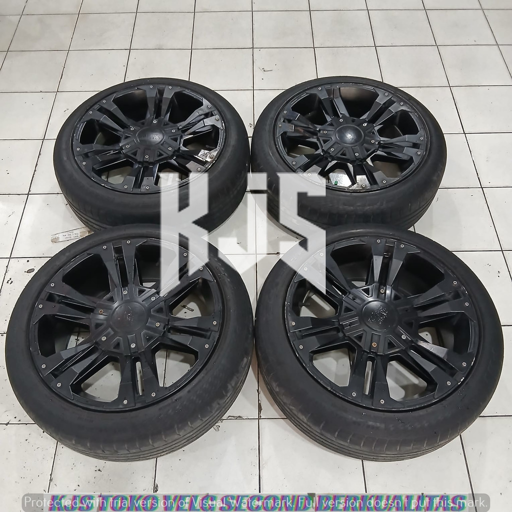 MENJUAL VELG RACING SECOND TERMURAH BERKUALITAS MODEL HSR MONGO RING 20 LEBAR 9 RATA PCD 5X127 - 5X1