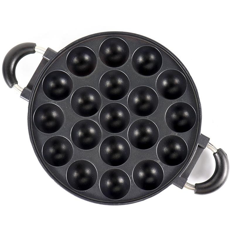 Bisa Cod Cetakan Kue 15/19 Lubang Cekung Takoyaki Dengan Tutup Kac/Cetakan Takoyaki Perkedel Mini An