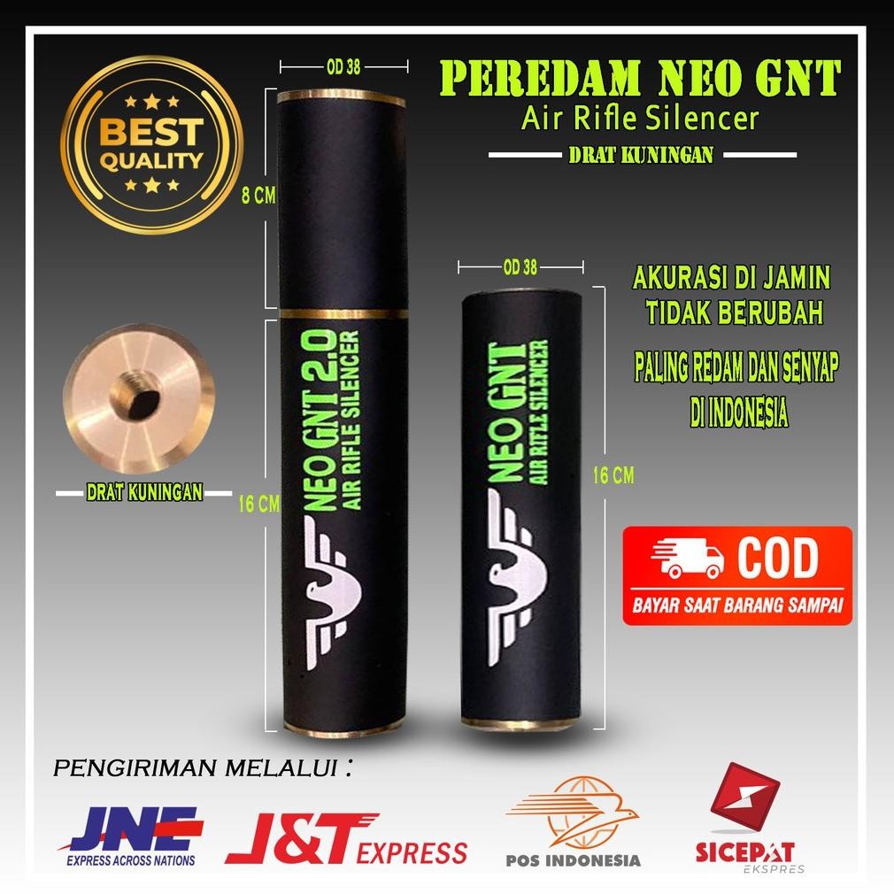 Peredam Neo Gnt OD 38 Super Senyap Kuningan Original