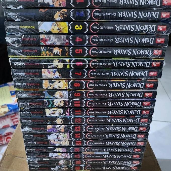 Komik Demon Slayer Set Vol 1-22 Segel Ori Bahasa Indonesia