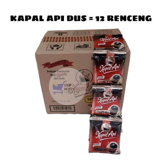 

New CM3 KOPI KAPAL API SPECIAL MIX ( 12 RENCENG ) DUS