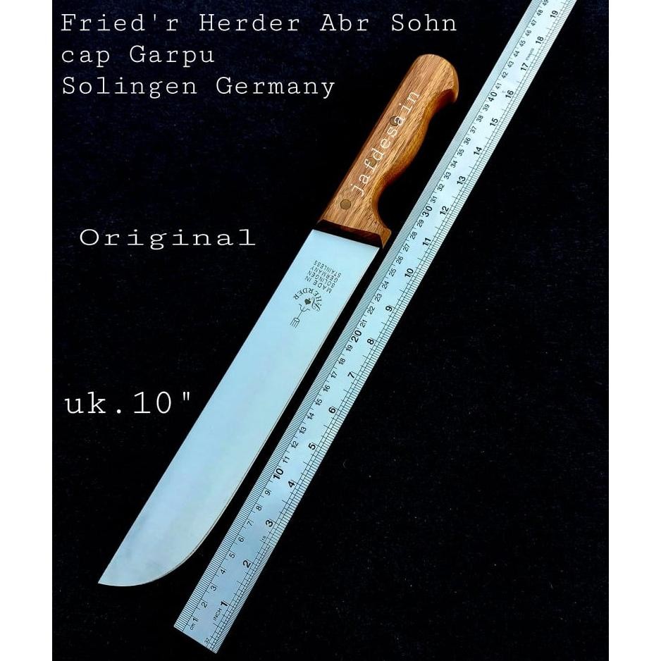 Pisau Cap Garpu Original Stainless Sembelih Super Tajam Butcher Knife Solingen Jerman 26 cm seri 038