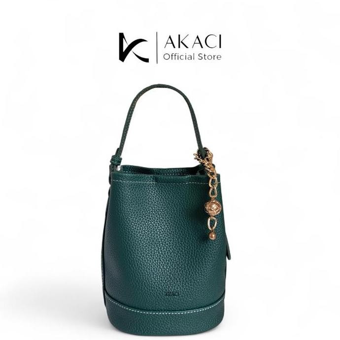 Hand Bag Wanita Kiara Akaci 17-8516 Bahan Kulit Papirut 1 Ruang Tas Tabung Bisa Selempang Korea Styl