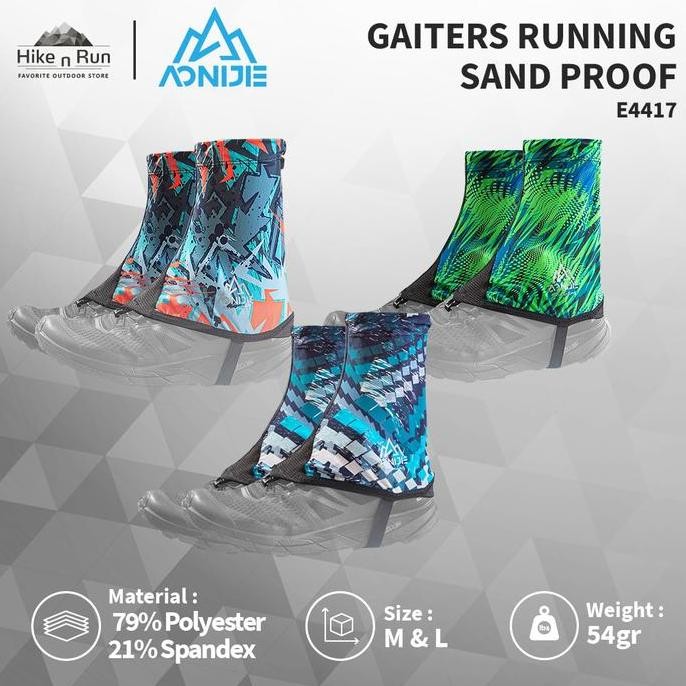 Gaiter Lari/Hiking Anti Pasir Aonijie E4417 E940 E941 Pelindung Kaki