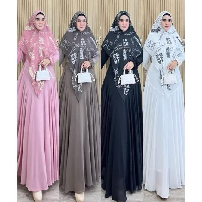Gamis Syari HAFIZAH Series | Dress Pengajian | Gamis Polos Motif GV