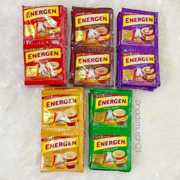 

New Energen Sereal 1 Renceng 34 Gr isi 10 Sachet Berbagai Macam Rasa
