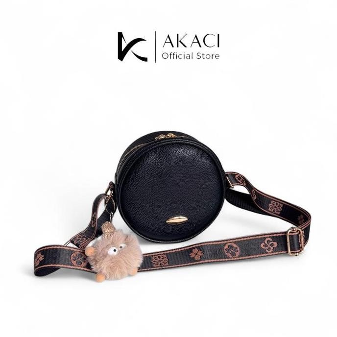 Tas Selempang Dan Bahu Bonny  Akaci 09-8525 Bahan Kulit Papirut 1 Ruang Tas Selempang Kecil Wanita L