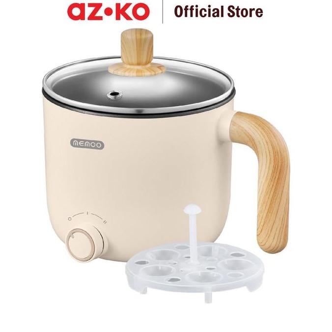 Azko Memoo 800 Ml Panci Elektrik Multifungsi - Putih Multifunction Electric Pan Kuali Pot Listrik Pe