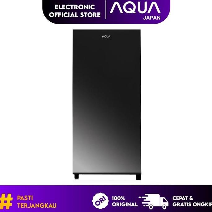 Kulkas Aqua Japan 1 Pintu Aqr-D205 Aqrd 205 165 Liter Black (Mds) | Lemari Es 1Pintu D205 Dark Silve