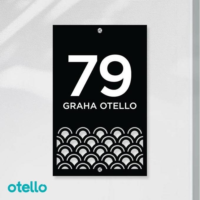 Custom Nomor Rumah Akrilik Papan Alamat Nomer No Acrylic Minimalist