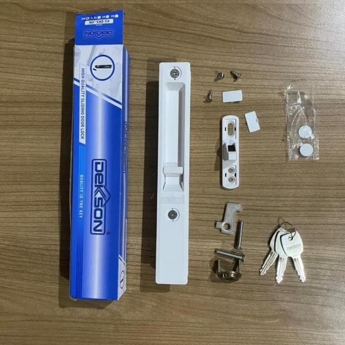 Kunci Sliding Door Geser Dekson Ks J5K/Handle Pintu Alumunium White