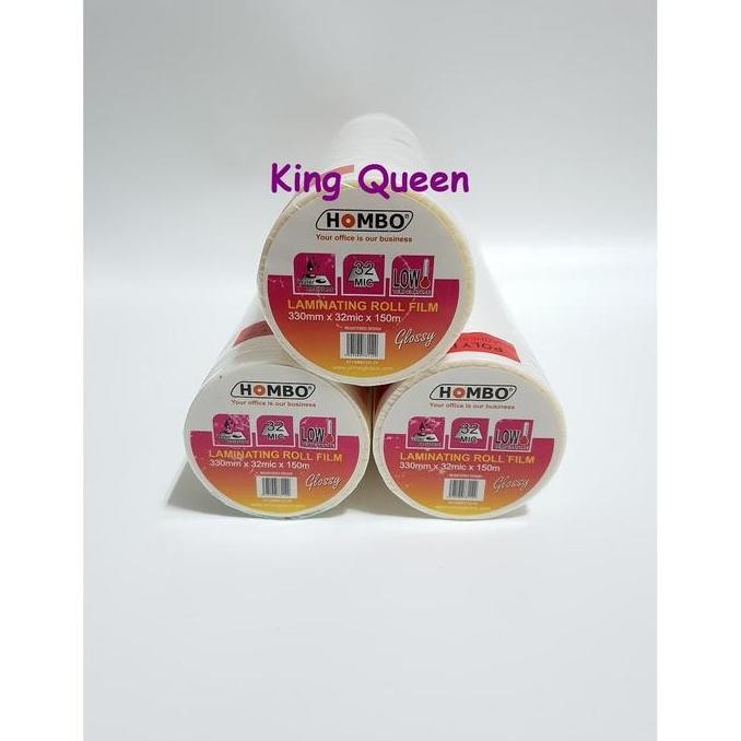 

Plastik Laminating Hombo Roll Glossy 330Mm X 32Mic X 150M