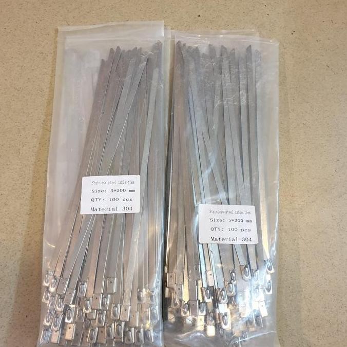 

Kabel Ties Stainles Stel 5Mmx 200 Bahan Ss 304