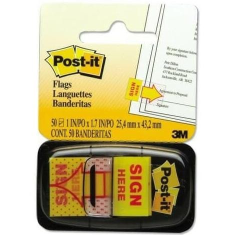 Post It 3M Sign Here 680-9