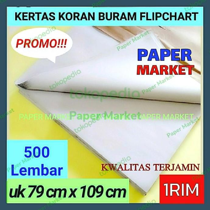 Kertas Koran Buram Flipchart 79Cm X 109Cm 1 Rim