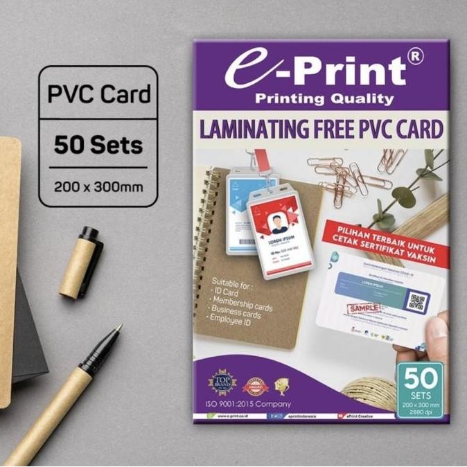 E-Print Pvc Laminating Card 50 Sets