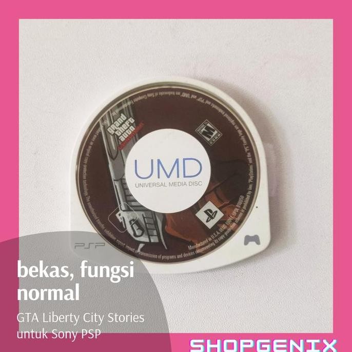 Ready  Kaset UMD PSP GTA Liberty City Stories Portable Game Sony Vita