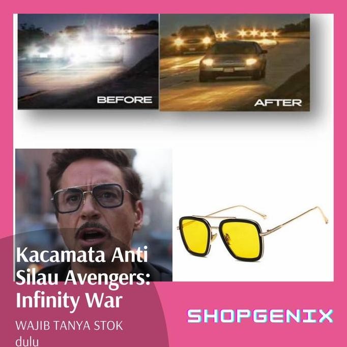 Ready  Kacamata Anti Silau Tony Stark - Avengers: Infinity War/Endgame