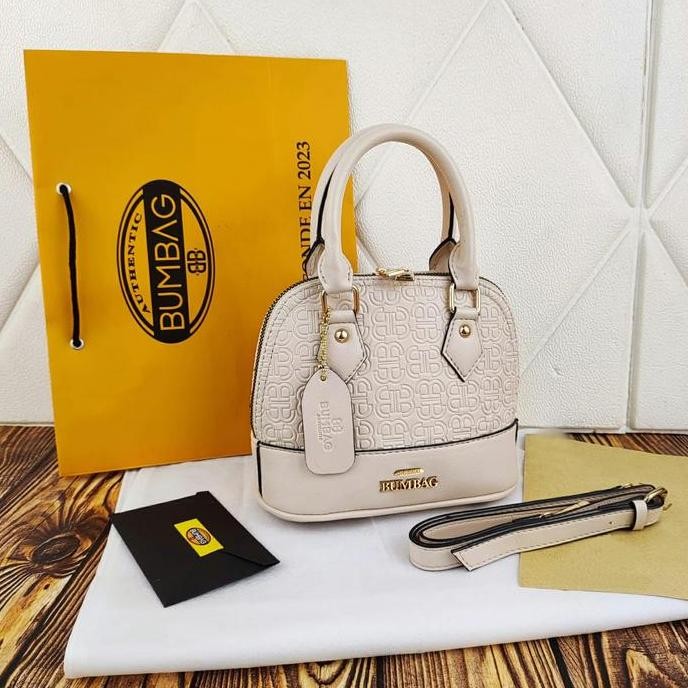 Bambeg- Tas Selempang Alma Mini Tweet + Tali Panjang - Free Box - Tas Selempang  Import + Set Box ( 