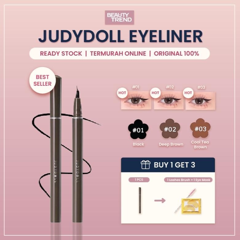 [BPOM ORI] Judydoll Hypersharp Slim Liquid Eyeliner Judydoll Slim Liquid Eyeliner JudyDoll Eyeliner