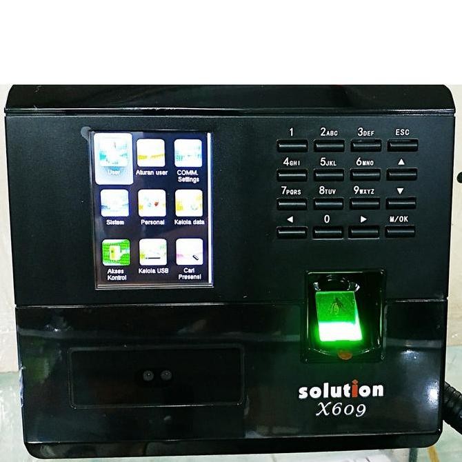 Mesin Absen Absensi Finger Print Sidik Jari Wajah Solution X-609 X609