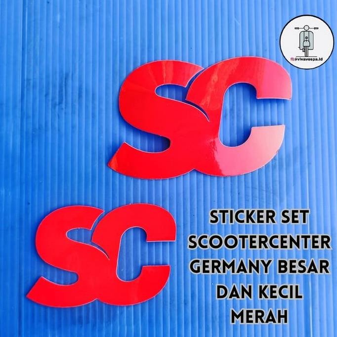 

Sticker Set Scooter Center Merah (Besar & Kecil)