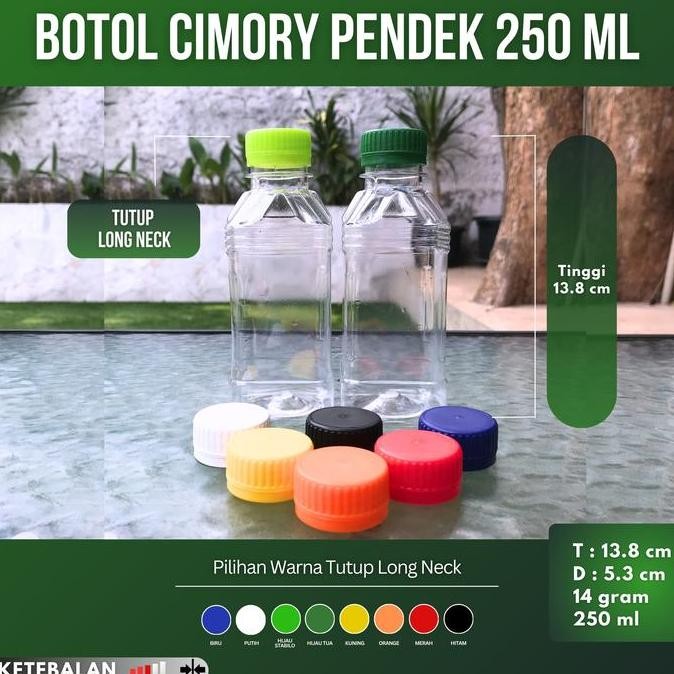 Isi 100 Botol Cimory 250 Ml Pendek Dan Tinggi / Botol Plastik 250 Ml / Botol Susu